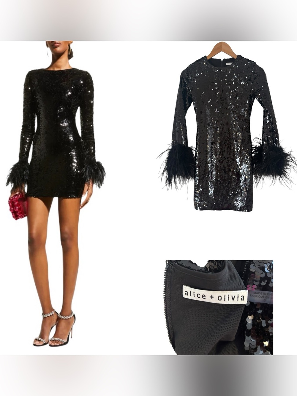 Alice + Olivia Delora Sequin Mini Dress